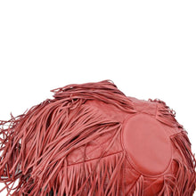 Load image into Gallery viewer, CHANEL Paris Dallas Drawstring Fringe Leather Shoulder Bag Red
