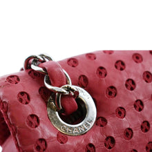 Load image into Gallery viewer, CHANEL Flap Perforated Leather Shoulder Bag Red
