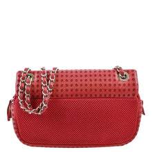 Load image into Gallery viewer, CHANEL Flap Perforated Leather Shoulder Bag Red
