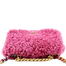 Load image into Gallery viewer, CHANEL 19 Flap Shearling Sheepskin Shoulder Bag Pink
