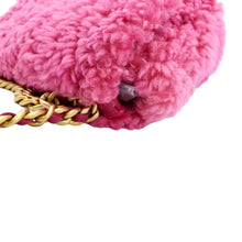 Load image into Gallery viewer, CHANEL 19 Flap Shearling Sheepskin Shoulder Bag Pink
