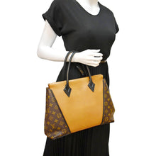 Load image into Gallery viewer, LOUIS VUITTON W PM Monogram Cuir Orfevre Tote Bag Safran
