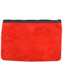 Load image into Gallery viewer, Gucci Ophidia GG Suede Leather Pouch Clutch Bag in Red - Back
