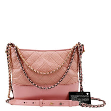 Load image into Gallery viewer, CHANEL Gabrielle Medium Aged Calfskin Leather Shoulder Bag Pink
