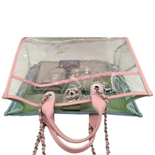 Load image into Gallery viewer, CHANEL Coco Splash Lambskin PVC Quilted Shopping Tote Pink
