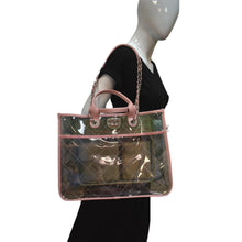 Load image into Gallery viewer, CHANEL Coco Splash Lambskin PVC Quilted Shopping Tote Pink
