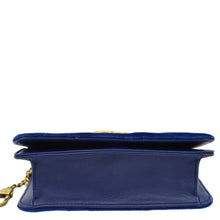 Load image into Gallery viewer, GUCCI Marmont GG Mini Velvet Matelasse Crossbody Bag Blue 488426
