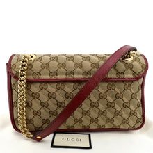 Load image into Gallery viewer, Gucci GG Marmont Small Matelasse Canvas Shoulder Bag - Back
