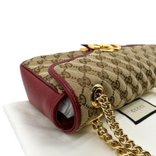 Load image into Gallery viewer, Gucci GG Marmont Small Matelasse Canvas Shoulder Bag - Top Right
