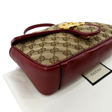 Load image into Gallery viewer, Gucci GG Marmont Small Matelasse Canvas Shoulder Bag - Bottom Left
