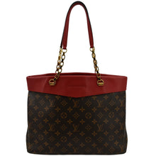 Load image into Gallery viewer, LOUIS VUITTON Pallas Shopper Chain Monogram Canvas Shoulder Bag Brown
