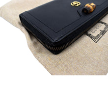 Load image into Gallery viewer, GUCCI Diana Continental Leather Wallet Black 658634
