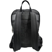 Load image into Gallery viewer, Gucci Off The Grid GG Nylon Backpack Bag in Black - Full View
