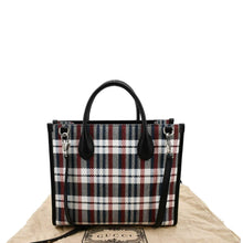 Load image into Gallery viewer, GUCCI Iccug Checked Embroidered Canvas Tote Bag Multicolor 659983
