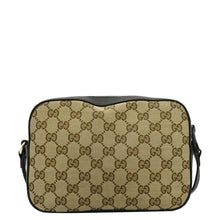 Load image into Gallery viewer, GUCCI Bee Web GG Canvas Camera Crossbody Bag Beige back look
