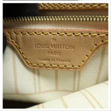 Load image into Gallery viewer, Louis Vuitton Neverfull MM W/P Damier Azur Canvas Shoulder Bag White
