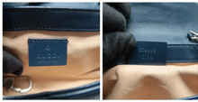 Load image into Gallery viewer, Gucci GG Marmont Vintage Effect Calfskin Matelasse Shoulder Bag Blue
