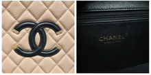 Load image into Gallery viewer, Chanel Vanity Case Filigree CC Caviar Quilted Shoulder Bag Beige/Black
