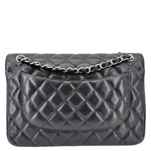 Load image into Gallery viewer, CHANEL Classic Jumbo Double Flap Quilted Caviar Leather Shoulder Bag Black
