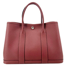 Load image into Gallery viewer, HERMES Garden Party 30 TPM Leather Tote Bag Maroon
