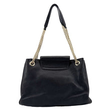 Load image into Gallery viewer, GUCCI Emily Pebbled Leather Chain Shoulder Bag Black 336757
