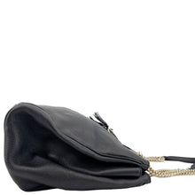 Load image into Gallery viewer, GUCCI Emily Pebbled Leather Chain Shoulder Bag Black 336757
