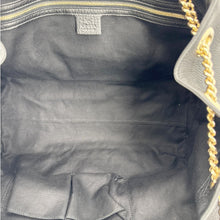 Load image into Gallery viewer, GUCCI Emily Pebbled Leather Chain Shoulder Bag Black 336757
