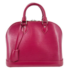 Load image into Gallery viewer, LOUIS VUITTON Alma PM Epi Leather Satchel Bag Burgundy
