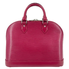 Load image into Gallery viewer, LOUIS VUITTON Alma PM Epi Leather Satchel Bag Burgundy
