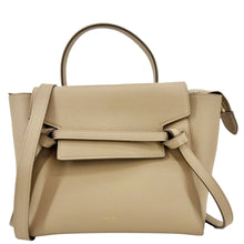 Load image into Gallery viewer, CELINE Nano Belt Grained Leather Shoulder Bag Taupe
