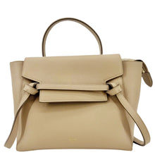 Load image into Gallery viewer, CELINE Nano Belt Grained Leather Shoulder Bag Taupe
