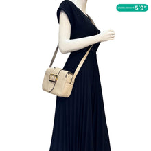 Load image into Gallery viewer, BURBERRY Buckle Small Leather Crossbody Bag Limestone
