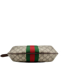Load image into Gallery viewer, GUCCI Ophidia Web Half Moon GG Supreme Canvas Hobo Bag Beige 598125

