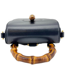 Load image into Gallery viewer, GUCCI Bamboo 3Way Calfskin Leather Shoulder Bag Black 702106
