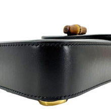 Load image into Gallery viewer, GUCCI Bamboo 3Way Calfskin Leather Shoulder Bag Black 702106
