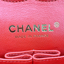 Load image into Gallery viewer, CHANEL Classic Double Flap Medium Chevron Leather Shoulder Bag Orange
