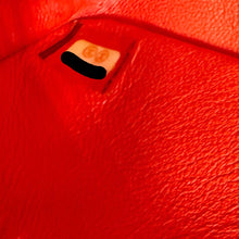Load image into Gallery viewer, CHANEL Classic Double Flap Medium Chevron Leather Shoulder Bag Orange
