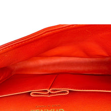 Load image into Gallery viewer, CHANEL Classic Double Flap Medium Chevron Leather Shoulder Bag Orange
