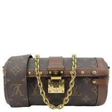 Load image into Gallery viewer, LOUIS VUITTON Papillon Trunk Monogram Canvas Satchel Bag Brown
