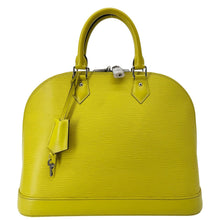 Load image into Gallery viewer, Timeless Elegance with LOUIS VUITTON Alma PM Epi Leather Yellow Satchel Bag
