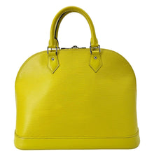 Load image into Gallery viewer, LOUIS VUITTON Alma PM Epi Leather Yellow Satchel Bag - Front
