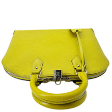 Load image into Gallery viewer, LOUIS VUITTON Alma PM Epi Leather Yellow Satchel Bag - Top
