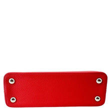 Load image into Gallery viewer, LOUIS VUITTON Capucines BB Python Handle Leather Satchel Shoulder Bag Red
