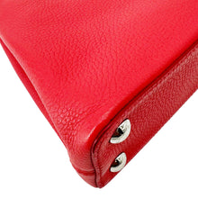 Load image into Gallery viewer, LOUIS VUITTON Capucines BB Python Handle Leather Satchel Shoulder Bag Red

