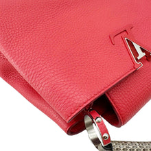 Load image into Gallery viewer, LOUIS VUITTON Capucines BB Python Handle Leather Satchel Shoulder Bag Red
