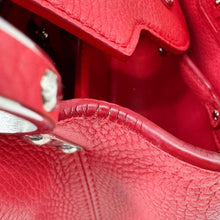 Load image into Gallery viewer, LOUIS VUITTON Capucines BB Python Handle Leather Satchel Shoulder Bag Red
