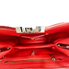 Load image into Gallery viewer, LOUIS VUITTON Capucines BB Python Handle Leather Satchel Shoulder Bag Red

