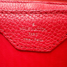 Load image into Gallery viewer, LOUIS VUITTON Capucines BB Python Handle Leather Satchel Shoulder Bag Red
