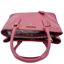 Load image into Gallery viewer, PRADA Galleria Double Zip Saffiano Leather Top Handle Tote Bag Pink
