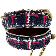 Load image into Gallery viewer, CHANEL 19 Round Tweed Chain Crossbody Bag Multicolor
